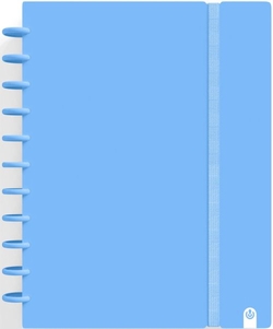 CADERNO INGENIOX A4 80H CUADRICULA AZUL PASTEL