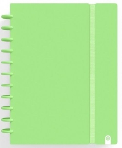CADERNO INGENIOX A4 80H HORIZONTAL VERDE PASTEL