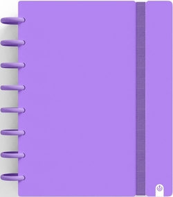 CADERNO INGENIOX A5 80H CUADRICULA VIOLETA