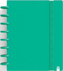 CADERNO INGENIOX A5 80H CUADRICULA VERDE
