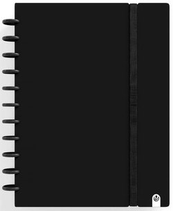 CADERNO INGENIOX A5 80H HORIZONTAL NEGRO