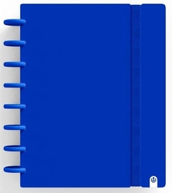 CADERNO INGENIOX A5 80H HORIZONTAL AZUL ESCURO