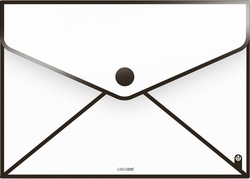 PACK/6 ENVELOPE SENDY POLIPROPILENO A5 COR PRETO