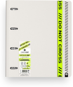CARPEBLOCK 360 FOAM DO NOT CROSS A4+ ANNEAUX 35MM GREY