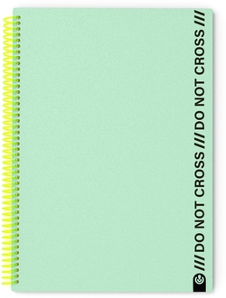 QUADERN A4 ESPIRAL NOT CROSS 100H CUADRICULA MINT