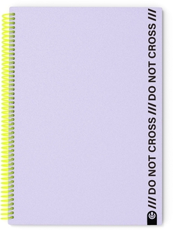 CUADERNO A4 ESPIRAL NOT CROSS 100H CUADRICULA MALVA