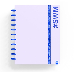 CADERNO INGENIOX A5 80H CUADRICULA STUDY WITH ME MALVA