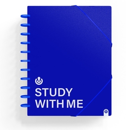CARPETA 30 FUNDAS A4 INGENIOX STUDY WITH ME AZUL
