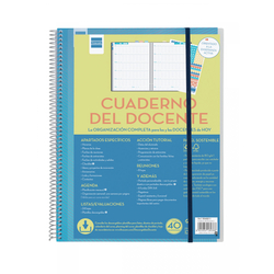 QUADERN DEL DOCENTE A4 AMB APARTADOS ESPECIFICOS