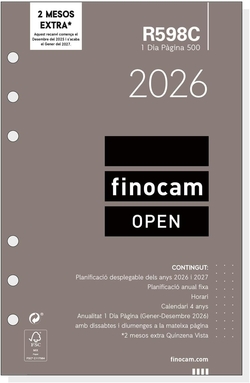(CAT) RECANVI ANUAL 500 2026 DP R598 CATALAN