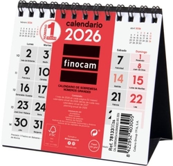 CALENDARIO SOBREMESA 2026 NUM GRANDES XXS