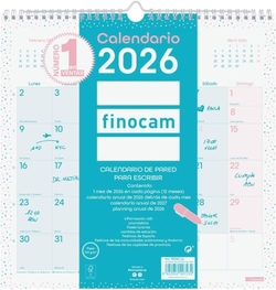CHIC ES 2026 WALL CALENDAR 30X30 TURQUOISE