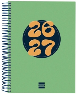 SCHOOL AGENDA 26-27 4th DP COOL GREEN SPIRAL