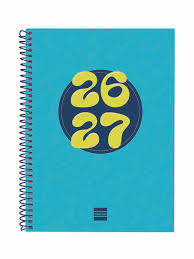 AXENDA ESCOLAR 26-27 4º SVH COOL AZUL ESPIRAL