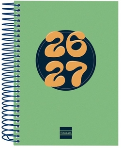 AXENDA ESCOLAR 26-27 8º DP COOL VERDE ESPIRAL