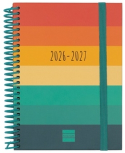 SCHOOL AGENDA 26-27 8th DP DIVA COLORS SPIRAL