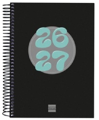 L'AGENDA SCOLAIRE 26-27 8º SVH COOL NOIR SPIRALE
