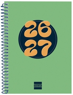 AGENDA ESCOLAR 26-27 8º SVH COOL VERDE ESPIRAL