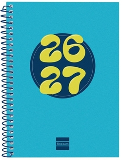 AXENDA ESCOLAR 26-27 8º SVH COOL AZUL ESPIRAL