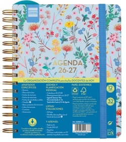 AXENDA ESCOLAR 26-27 4º SVH MAGIS DESIGN FLOWER ESPIRAL