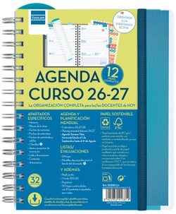 AXENDA ESCOLAR 26-27 4º SVH MAGIS PERS AZUL ESPIRAL