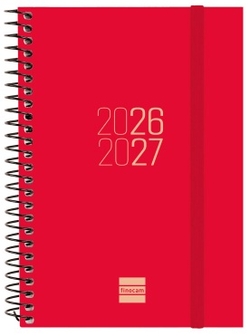 L'AGENDA SCOLAIRE 26-27 E8 SVH ESPIR ROUGE SPIRALE