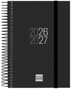 AGENDA ESCOLAR 26-27 E8 DP ESPIR PRETO ESPIRAL