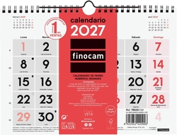 CALENDARIOS PARED NUMEROS GRANDES S 2027 210X150MM
