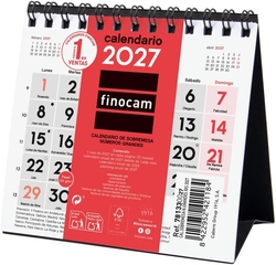 CALENDARIO SOBREMESA NUMEROS GRANDES XXS 2027 110X100MM