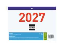 CALENDARIO FALDILLA NUMEROS GRANDES 2027 M/VISTA 210X150MM