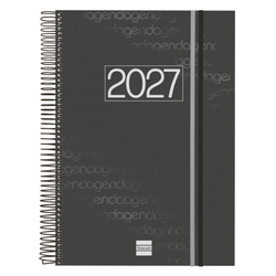 AXENDA ANUAL YEAR E40 1DP 2027 NEGRO