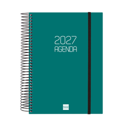 L'AGENDA ANNUEL OPAQUE E10 1DP 2027 VERT