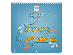 CALENDARIO PARED ART FRASES INSPIRADORAS 2027 21X21CM.
