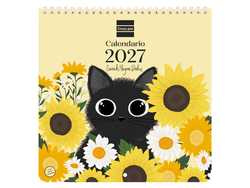 CALENDARIO PARED ART SARAH MEY 2027 21X21CM.