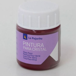 BOX OF 6 BOTTLES OPAQUE FABRIC PAINT LA PAJARITA 25ML RED