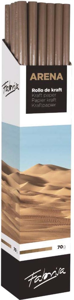 EXP 30 ROLLS OF LAID KRAFT PAPER 1X3M SAND COLOR