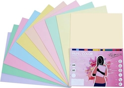PAQUETE A4 500H 80G 5 CORES PASTEL FORNECIDOS FABRISA