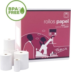 JOGO 8 ROLOS PAPEL TERMICO SIN BPA 80X80X12MM FABRISA