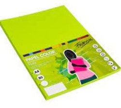 PAQUETE A4 100H 80G COR VERDE FABRISA