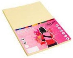 PACK A4 100H 80G COULEUR JAUNE FABRISA