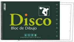 BLOC DESSIN DISCO SPIRALE 130G 230X330MM 20H AVEC RECUADRO