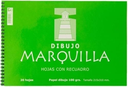 PACK/10 BLOCO DESENHO ESPIRAL 95G Fº 20H COM RECUADRO A4