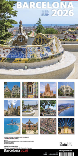 Cal. 2026 Pared (16x16 cm) Barcelona-2 (Park Güell)