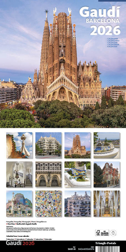 Cal. 2026 Pared (16x16 cm) Gaudí-1 B (S. Família)