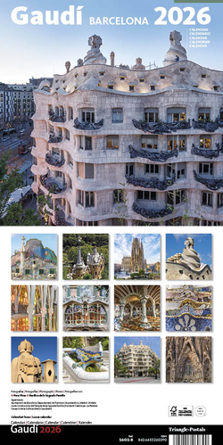 Cal. 2026 Pared (16x16 cm) Gaudí-2 B (Pedrera)