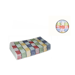 PACK/12 40x40 CHECKED TERRY KITCHEN CLOTH