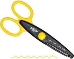 TESOURA CREATIVA DENTADA 13CM FAIBO