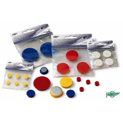 BLISTER 4 IMANES 20MM REDONDOS VERMELLO