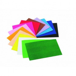 PACK 10 LAMINAS GOMA EVA EFECTO TOALLA 20X30 COL. SURTIDOS
