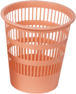 TRASH CAN PASTEL ORANGE